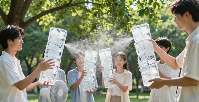 大冰块降温方法_南京鼓楼夏季防暑降温大冰块_大冰块户外活动使用时长